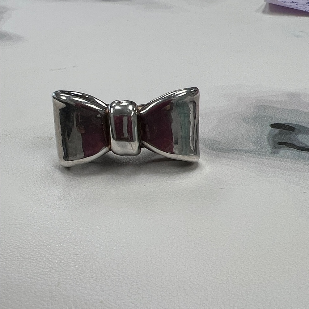 Silver Bow Tie Women Jewelry